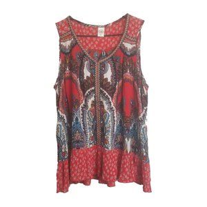 Bila embroided crepe Tank XL